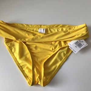 Swimsuit Bottoms Size XL Yellow NWT